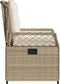 vidaXL - Tuinstoelen - 2 - st - verstelbaar - poly - rattan - beige