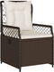 vidaXL - Tuinstoelen - 2 - st - verstelbaar - poly - rattan - bruin