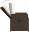 vidaXL - Tuinstoelen - 2 - st - verstelbaar - poly - rattan - bruin