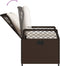 vidaXL - Tuinstoelen - 2 - st - verstelbaar - poly - rattan - bruin