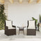 vidaXL - Tuinstoelen - 2 - st - verstelbaar - poly - rattan - bruin