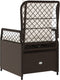 vidaXL - Tuinstoelen - 2 - st - verstelbaar - poly - rattan - bruin