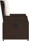 vidaXL - Tuinstoelen - 2 - st - verstelbaar - poly - rattan - bruin