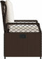 vidaXL - Tuinstoelen - 2 - st - verstelbaar - poly - rattan - bruin