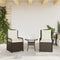 vidaXL - Tuinstoelen - 2 - st - verstelbaar - poly - rattan - bruin