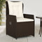 vidaXL - Tuinstoelen - 2 - st - verstelbaar - poly - rattan - bruin
