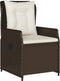 vidaXL - Tuinstoelen - 2 - st - verstelbaar - poly - rattan - bruin