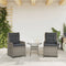 vidaXL - Tuinstoelen - 2 - st - verstelbaar - poly - rattan - grijs