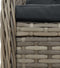 vidaXL - Tuinstoelen - 2 - st - verstelbaar - poly - rattan - grijs