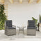 vidaXL - Tuinstoelen - 2 - st - verstelbaar - poly - rattan - grijs