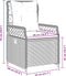 vidaXL - Tuinstoelen - 2 - st - verstelbaar - poly - rattan - grijs