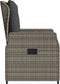 vidaXL - Tuinstoelen - 2 - st - verstelbaar - poly - rattan - grijs