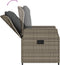 vidaXL - Tuinstoelen - 2 - st - verstelbaar - poly - rattan - grijs