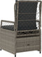 vidaXL - Tuinstoelen - 2 - st - verstelbaar - poly - rattan - grijs