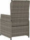 vidaXL - Tuinstoelen - 2 - st - verstelbaar - poly - rattan - grijs