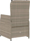 vidaXL - Tuinstoelen - 2 - st - verstelbaar - poly - rattan - lichtgrijs