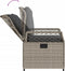 vidaXL - Tuinstoelen - 2 - st - verstelbaar - poly - rattan - lichtgrijs