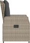 vidaXL - Tuinstoelen - 2 - st - verstelbaar - poly - rattan - lichtgrijs