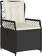 vidaXL - Tuinstoelen - 2 - st - verstelbaar - poly - rattan - zwart