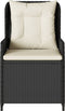 vidaXL - Tuinstoelen - 2 - st - verstelbaar - poly - rattan - zwart