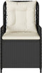 vidaXL - Tuinstoelen - 2 - st - verstelbaar - poly - rattan - zwart