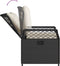 vidaXL - Tuinstoelen - 2 - st - verstelbaar - poly - rattan - zwart