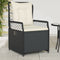 vidaXL - Tuinstoelen - 2 - st - verstelbaar - poly - rattan - zwart