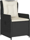 vidaXL - Tuinstoelen - 2 - st - verstelbaar - poly - rattan - zwart