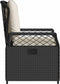 vidaXL - Tuinstoelen - 2 - st - verstelbaar - poly - rattan - zwart