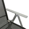 vidaXL - Tuinstoelen - 2 - st - verstelbaar - textileen - aluminium - zilverkleurig