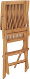 vidaXL - Tuinstoelen - 3 - st - inklapbaar - massief - teakhout