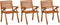 vidaXL - Tuinstoelen - 3 - st - massief - acaciahout
