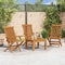vidaXL - Tuinstoelen - 3 - st - massief - teakhout