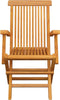 vidaXL - Tuinstoelen - 3 - st - massief - teakhout