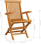 vidaXL - Tuinstoelen - 3 - st - massief - teakhout