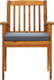 vidaXL - Tuinstoelen - 3 - st - met - kussens - massief - acaciahout