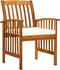 vidaXL - Tuinstoelen - 3 - st - met - kussens - massief - acaciahout