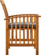 vidaXL - Tuinstoelen - 3 - st - met - kussens - massief - acaciahout