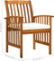 vidaXL - Tuinstoelen - 3 - st - met - kussens - massief - acaciahout