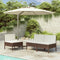 vidaXL - Tuinstoelen - 3 - st - met - kussens - poly - rattan - bruin