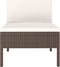 vidaXL - Tuinstoelen - 3 - st - met - kussens - poly - rattan - bruin