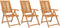 vidaXL - Tuinstoelen - 3 - st - verstelbaar - massief - acaciahout