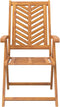 vidaXL - Tuinstoelen - 3 - st - verstelbaar - massief - acaciahout