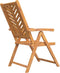vidaXL - Tuinstoelen - 3 - st - verstelbaar - massief - acaciahout