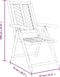 vidaXL - Tuinstoelen - 3 - st - verstelbaar - massief - acaciahout