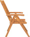 vidaXL - Tuinstoelen - 3 - st - verstelbaar - massief - acaciahout