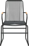 vidaXL - Tuinstoelen - 4 - st - 58x59x85,5 - cm - PVC-rattan - zwart