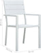 vidaXL - Tuinstoelen - 4 - st - hout-look - HDPE - wit