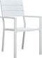 vidaXL - Tuinstoelen - 4 - st - hout-look - HDPE - wit