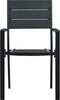 vidaXL - Tuinstoelen - 4 - st - hout-look - HDPE - zwart